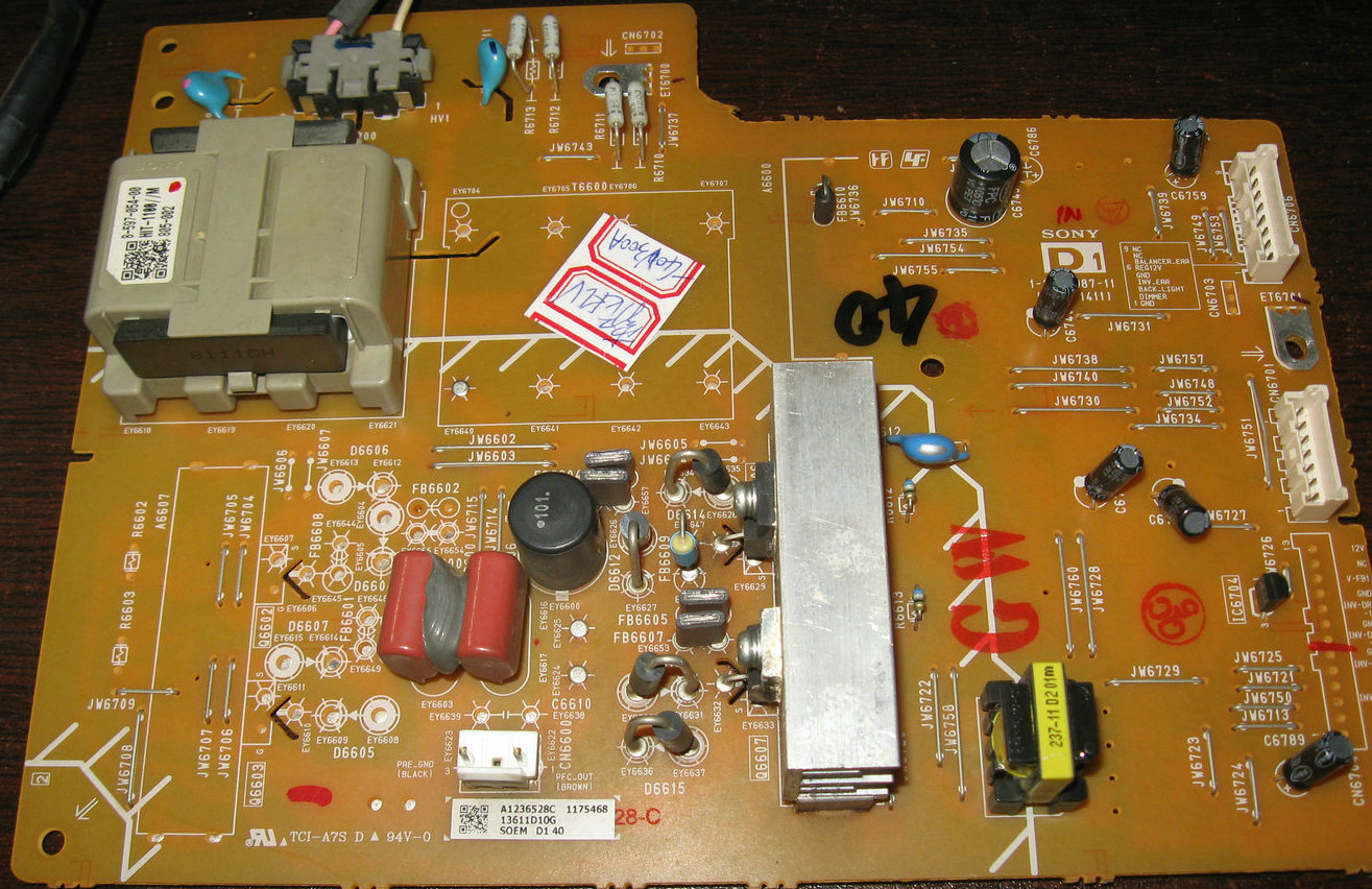 Sony KLV-40VB300A inverter board 1-872-987-11 172841411