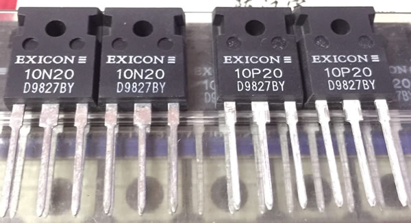 10N20 10P20 EXICON New Pair