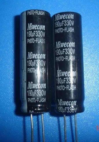 190uF330v Photo-flash capacitor Mivicon 10pcs/lot