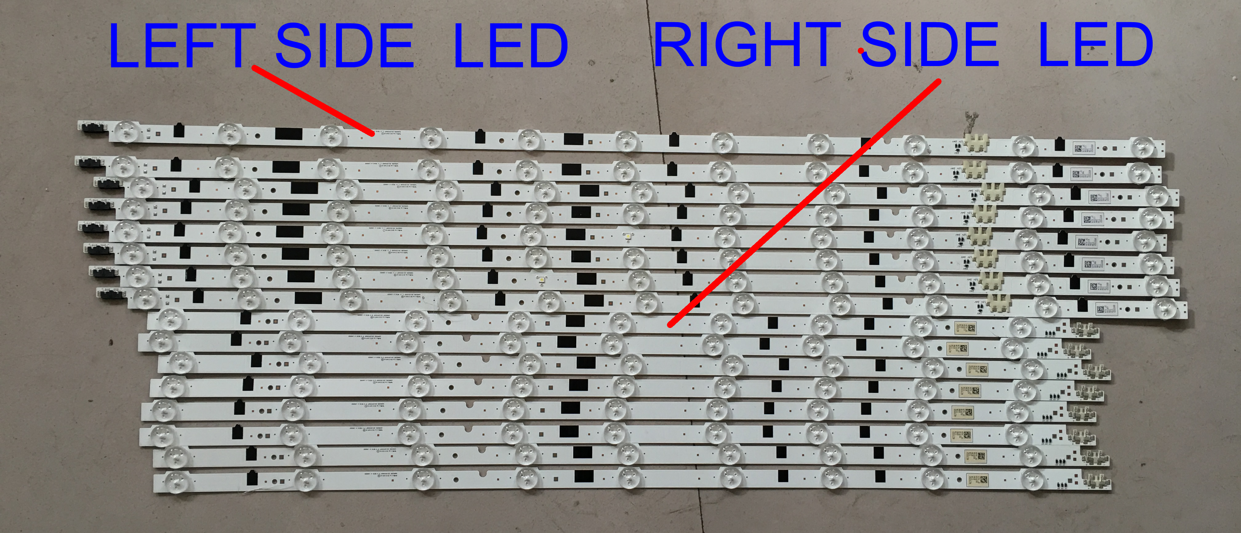 samsung UA65F6400EJ CY-HF650CSAV1H 2013SVS65F L11 2013SVS65F R9 USED and tested  led backlight bar 1pair