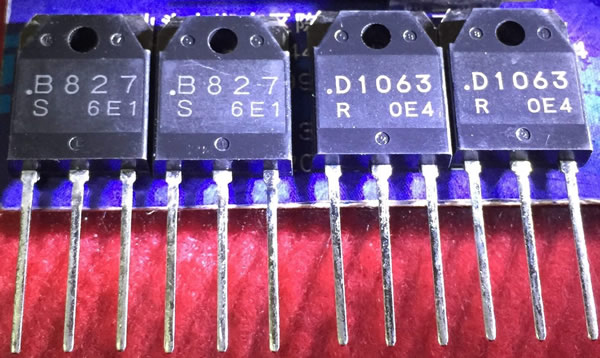 2SD1063 2SB827 D1063 B827 New Sanyo Pair 5PCS/LOT 2SD1063 2SB827 D1063 B827 New Sanyo Pair 5PCS/LOT