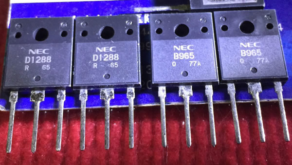 2SD1288 2SB965 D1288 B965 New NEC Pair 5PCS/LOT 2SD1288 2SB965 D1288 B965 New NEC Pair 5PCS/LOT