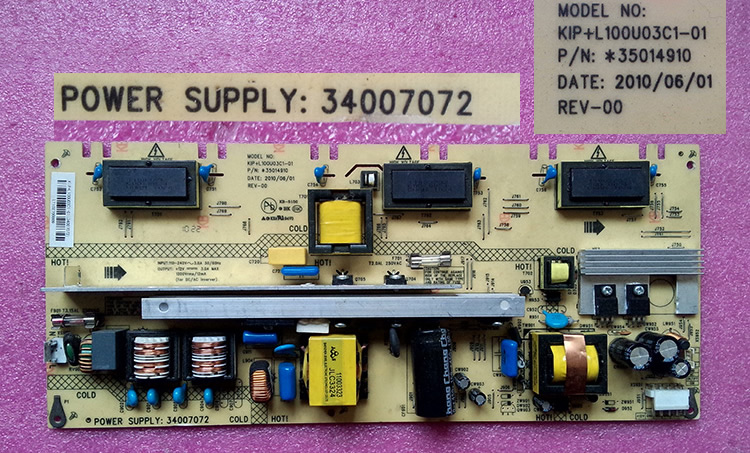 34007072 35014910 KLP+L100U03C1-01 power supply