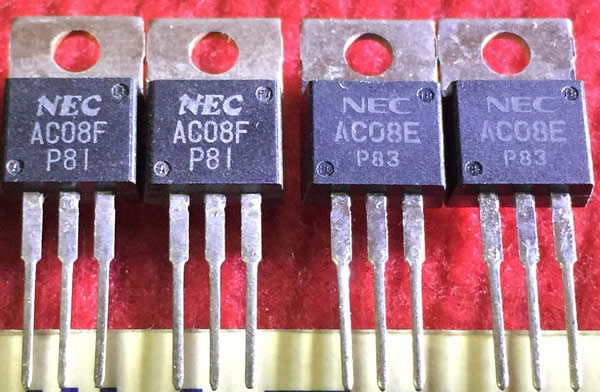 AC08F AC08E NEC TO-220 5PAIR/lot