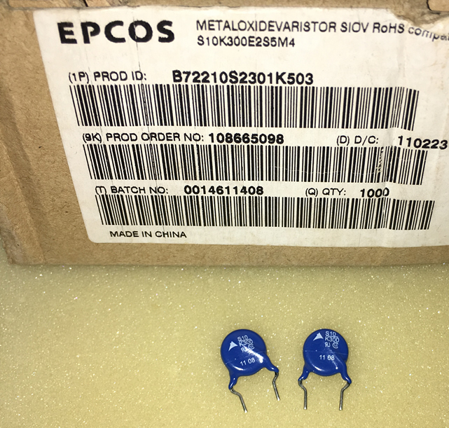 EPCOS varistor B72210S2301K503 S10K300 470V 10MM 10pcs/lot