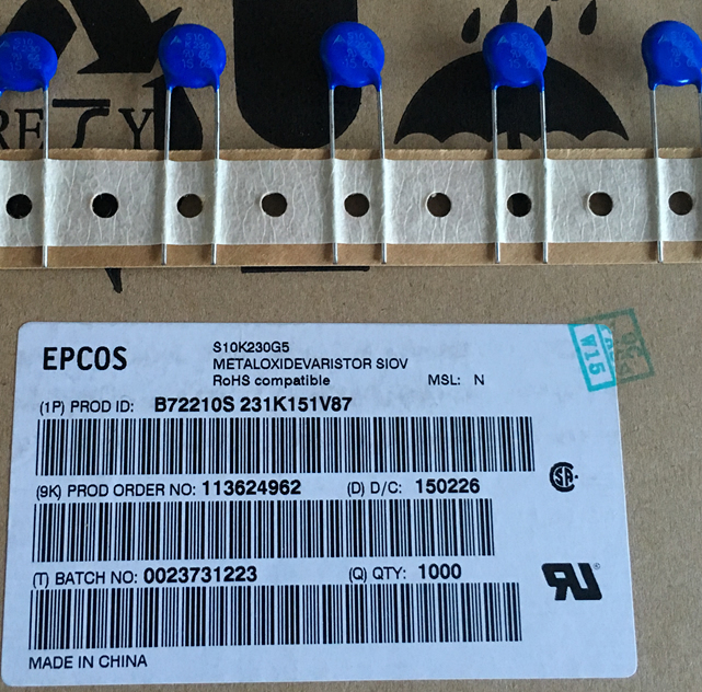 EPCOS varistor B72210S231K151V87 S10K230G5 S10K230 10pcs/lot