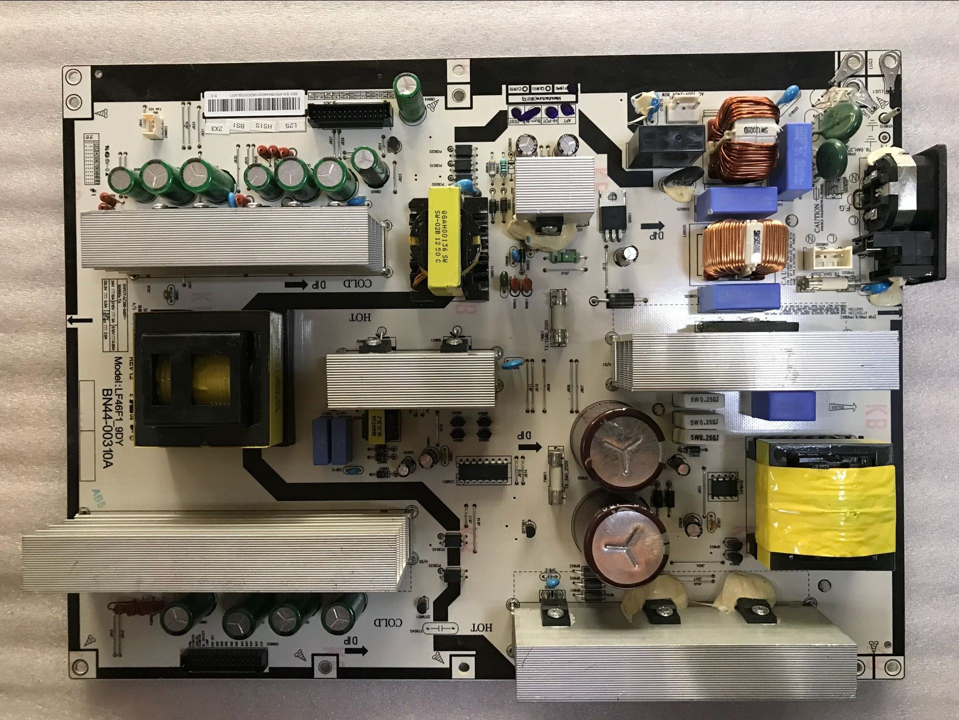 460UT-B LF46F1_9DY BN44-00310A power supply board used