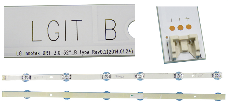 LG Innotek DRT 3.0 32\'\'_B type Rev0.2 32in led backlight strip new