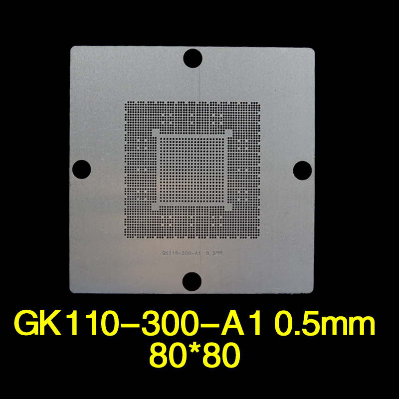 GK110-300-A1 BGA reball stencil 0.5mm 80*80mm GK110-300-A1 BGA reball stencil 0.5mm 80*80mm