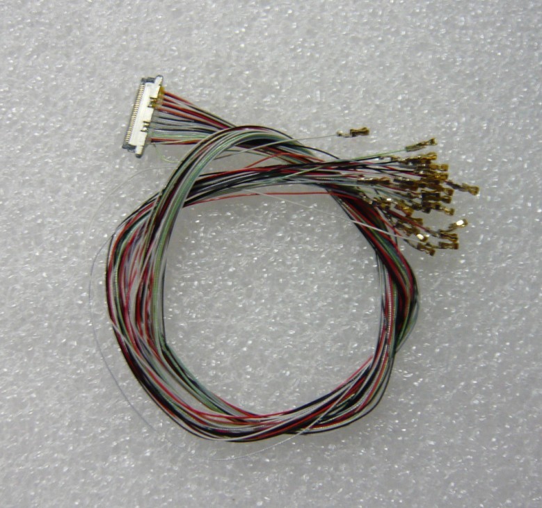 I-PEX 20345 30P  to dupont connector LED LVDS CABLE 30wires