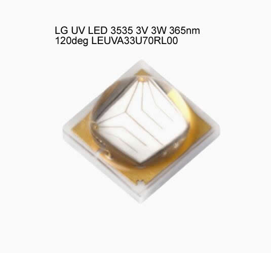 LEUVA33U70RL00 LG UV LED 3535 3V 3W 365nm 120deg LEUVA33U70RL00