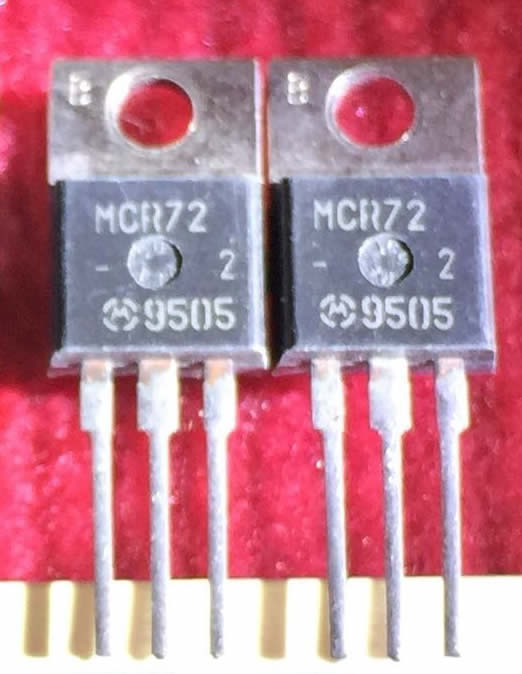 MCR72-2   TO-220 5pcs/lot
