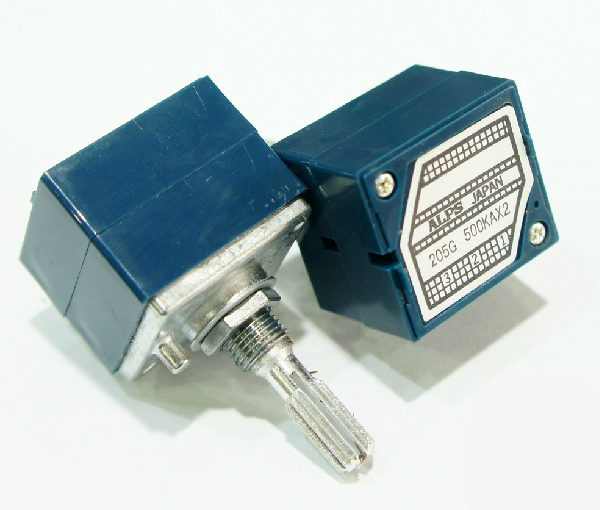 ALPS 27mm Metal Smooth Shaft Type RK271 Series 500KA audio High performance potentiometer