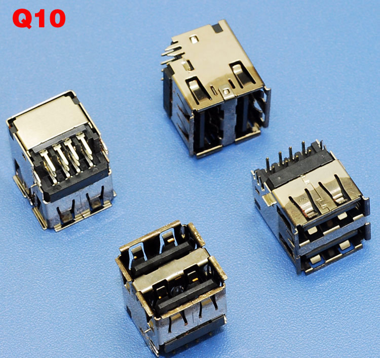 USB connector 10MM Q10 2 ports