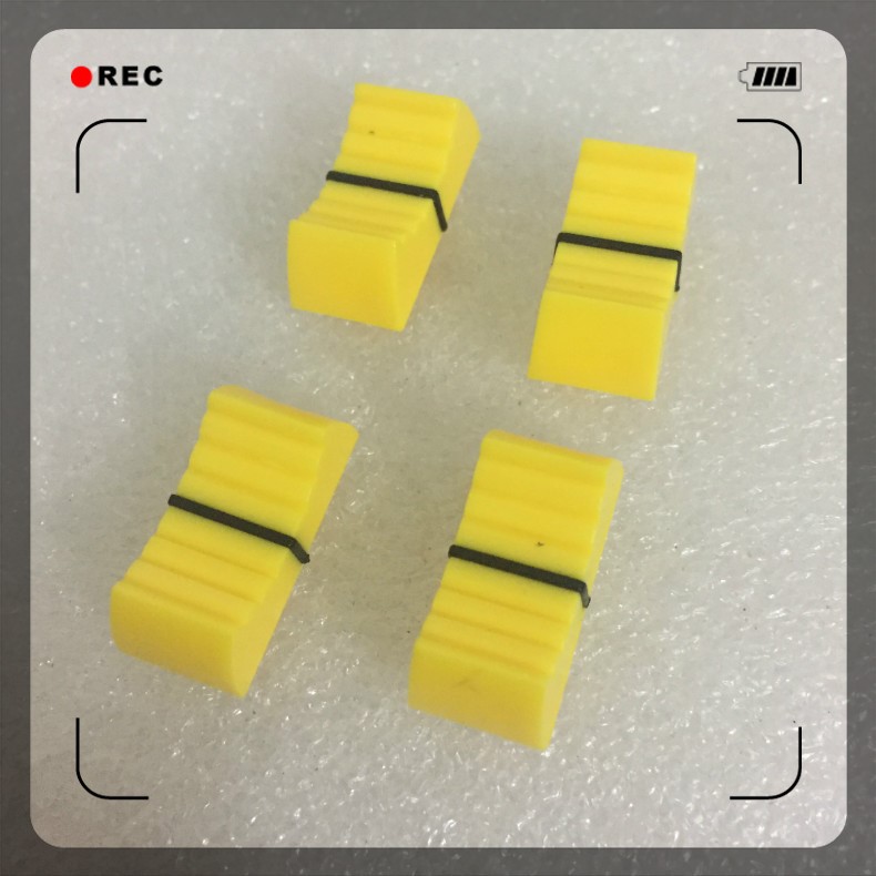 Mixing table electronic keyboard sliding potentiometer plastic push cap knob yellow push button 4MM socket push cap Mixing table electronic keyboard sliding potentiometer plastic push cap knob yellow push button 4MM socket push cap