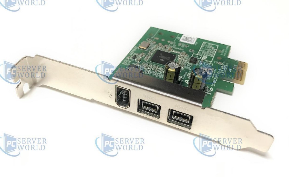 DELL PCI-E 1394B card supports a variety of Firewire sound cards such as Apollo MOTU and other 0HTTT