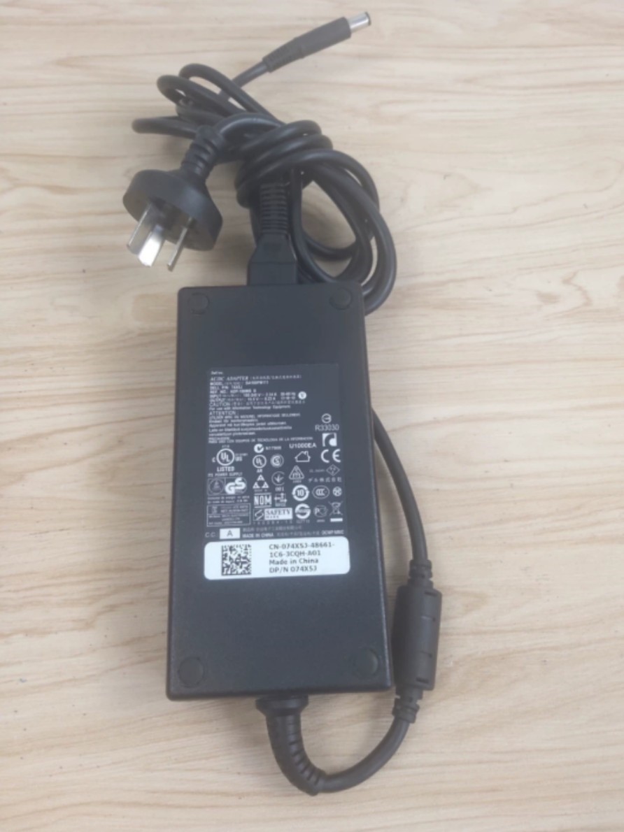 Dell 180W notebook power supply 7.4*5.0 large round port with needle 74X5J