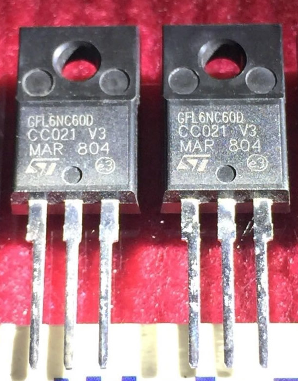 GFL6NC60D 6N60 ST TO-220F 5pcs/lot GFL6NC60D 6N60 ST TO-220F 5pcs/lot
