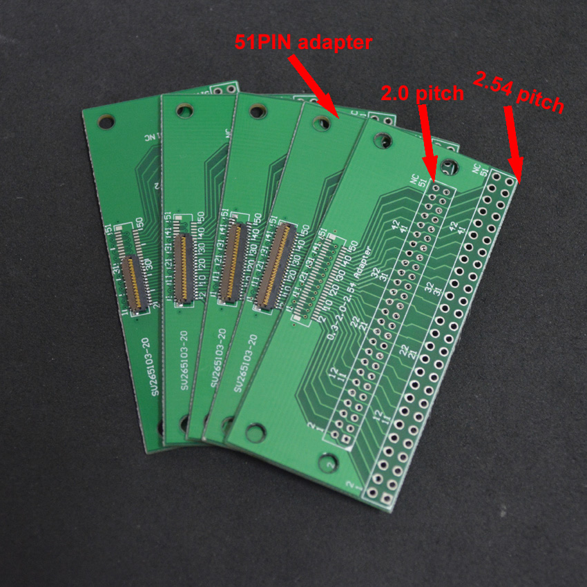 FPC LVDS MIPI adapter 51PIN 0.3-2.0-2.54-adapter SU265103-20