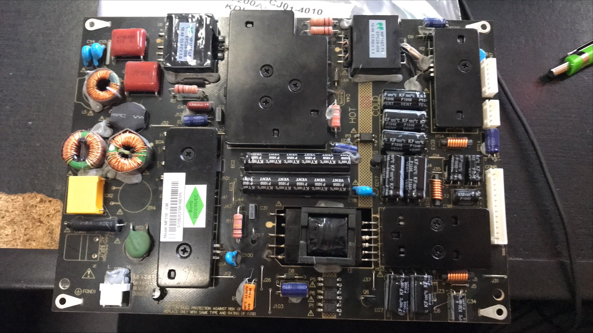 MP11-CM power supply board used
