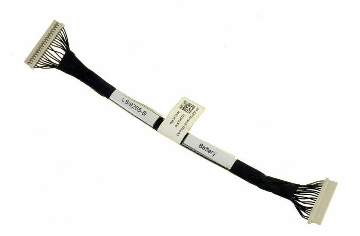 DELL H8TR7 LSI BBU09 Battery Data cable Power cable 9261 9265