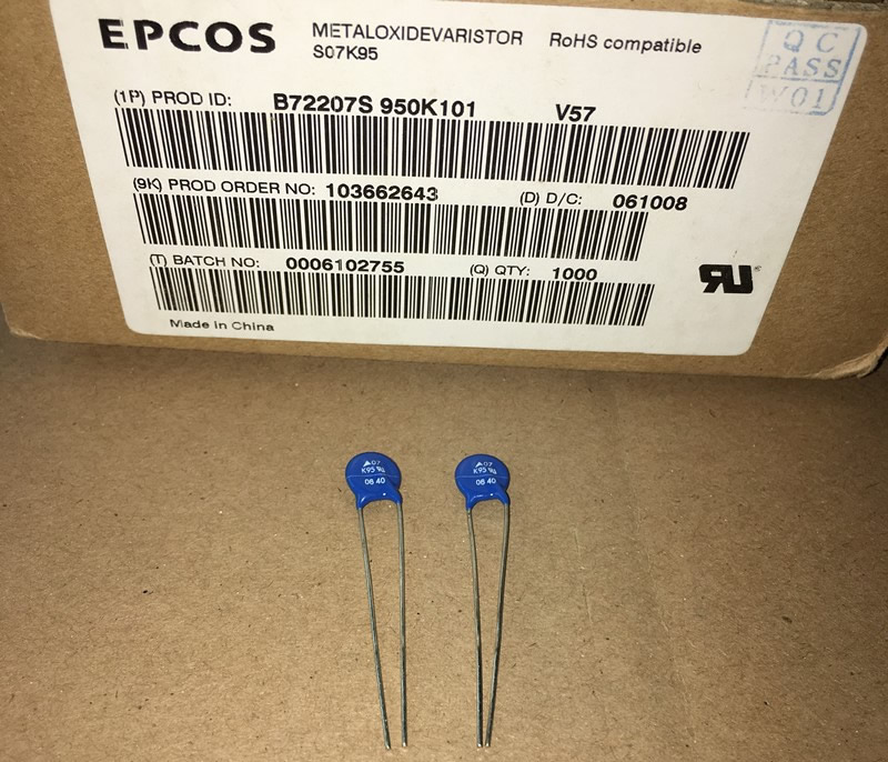 EPCOS B72207S950K101 S07K95 7mm 5pcs/lot