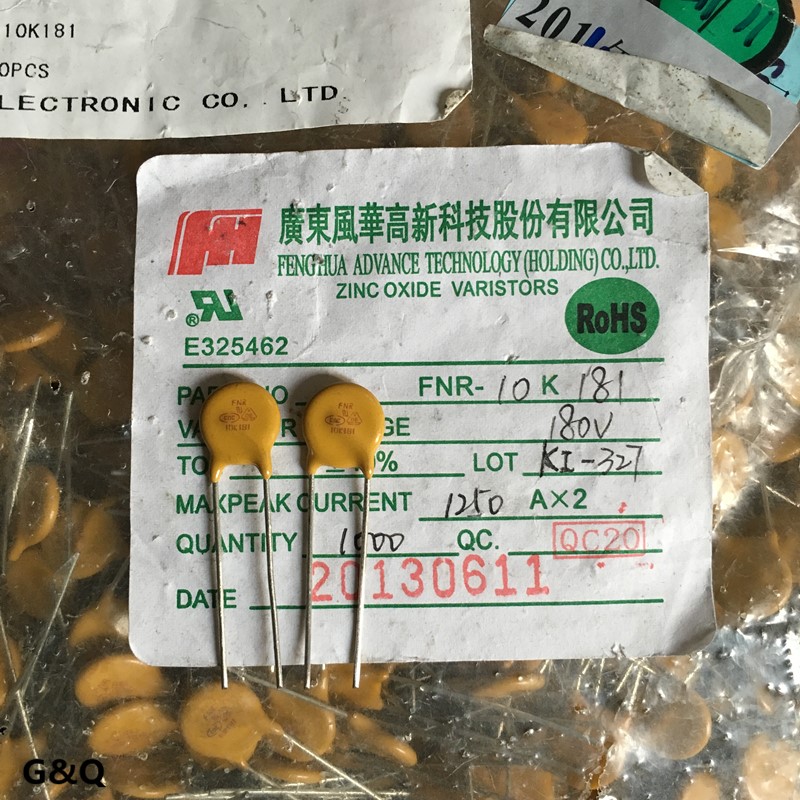 FNR 10K181 10D181K V10181U 180V 10mm 5pcs/lot FNR 10K181 10D181K V10181U 180V 10mm 5pcs/lot