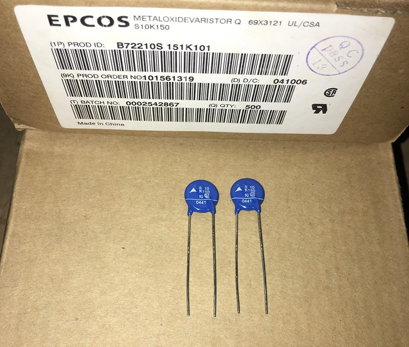 EPCOS B72210S151K101 S10K150 10mm 5pcs/lot