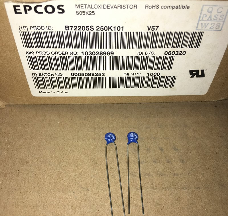 EPCOS B72205S250K101 S05K25 5mm 5pcs/lot