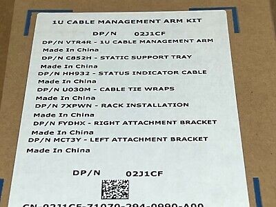 Original box Dell R440/640 1U server cabling arm 2J1CF