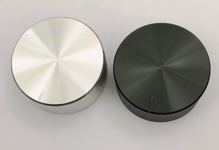 6MMD type hole position amplifier main volume knob cover aluminum alloy shell glossy black silver 48MMX22MM