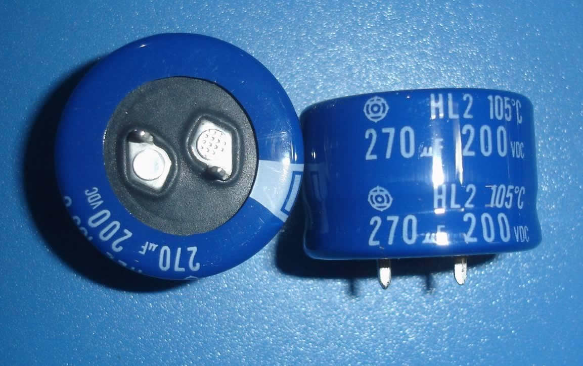 Hitachi HL2 200V270UF 30*20MM 105℃ capacitor,