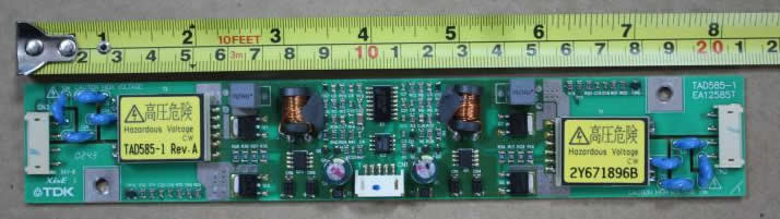 Viewsonic VX2035wm TDK TAD585-1 EA12585T inverter board