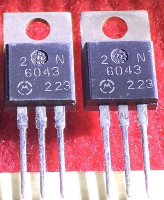 2N6043 Motorola TO-220 5PCS/LOT