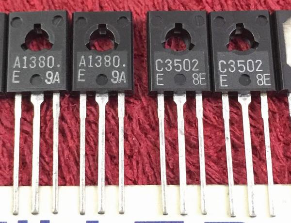 2SA1380 2SC3502 A1380 C3502 Sanyo Pair 5PCS/LOT, www.iccfl.com