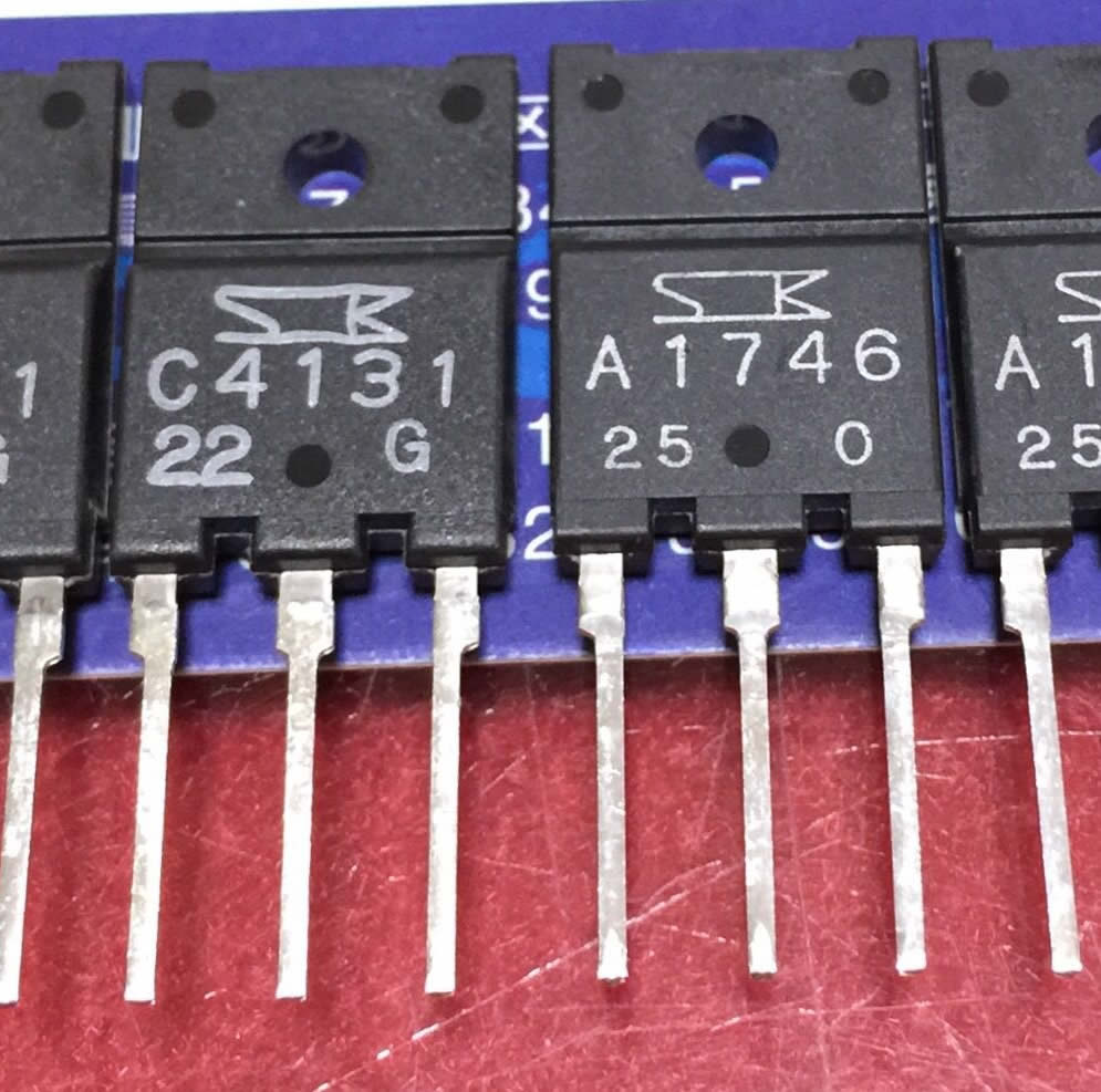 2SC4131 2SA1746 C4131 A1746 Bipolar transistor NPN  50V/15A TO3PF-3L sanken
