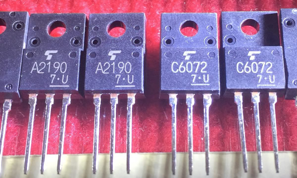 2SA2190 2SC6072 A2190 C6072 New Pair 5PCS/LOT