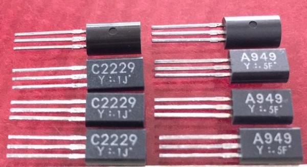2SA949-Y 2SC2229-Y A949 C2229 New Pair 5PCS/LOT