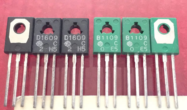 2SB1109 2SD1609 B1109 D1609 New 1black 1green Pair 5PCS/LOT