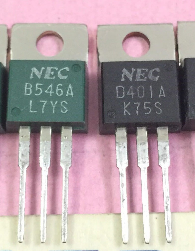 2SB546A 2SD401A B546A D401A NEC 1black 1green Pair 5PCS/LOT