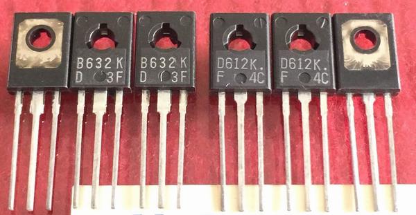 2SB632K 2SD612K B632K D612K Sanyo Pair 5PCS/LOT