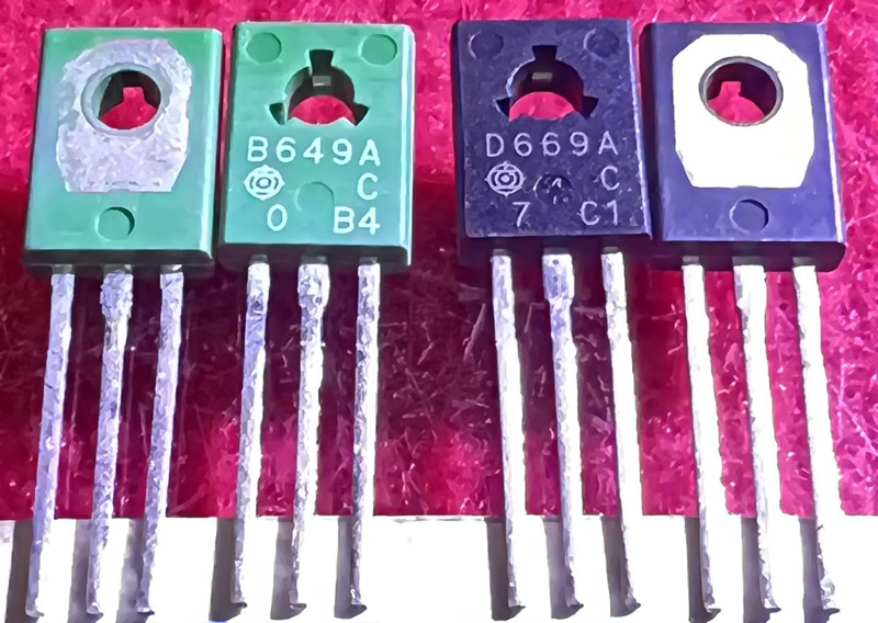B649A D669A 2SB649A 2SD669A 1gren 1 black pair hitachi