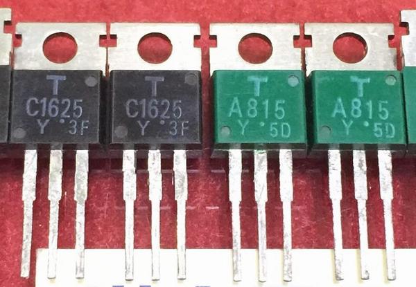 2SC1625 2SA815 C1625 A815 1black 1green Pair 5PCS/LOT