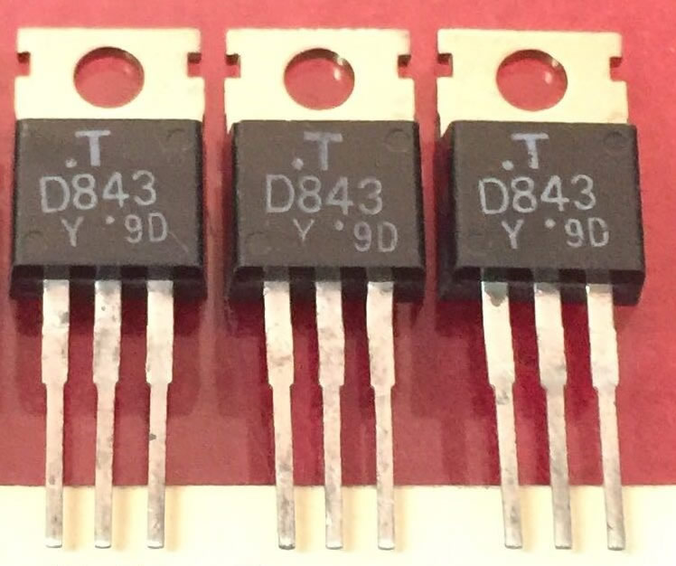 2SD843 D843 TO-220 5PCS/LOT