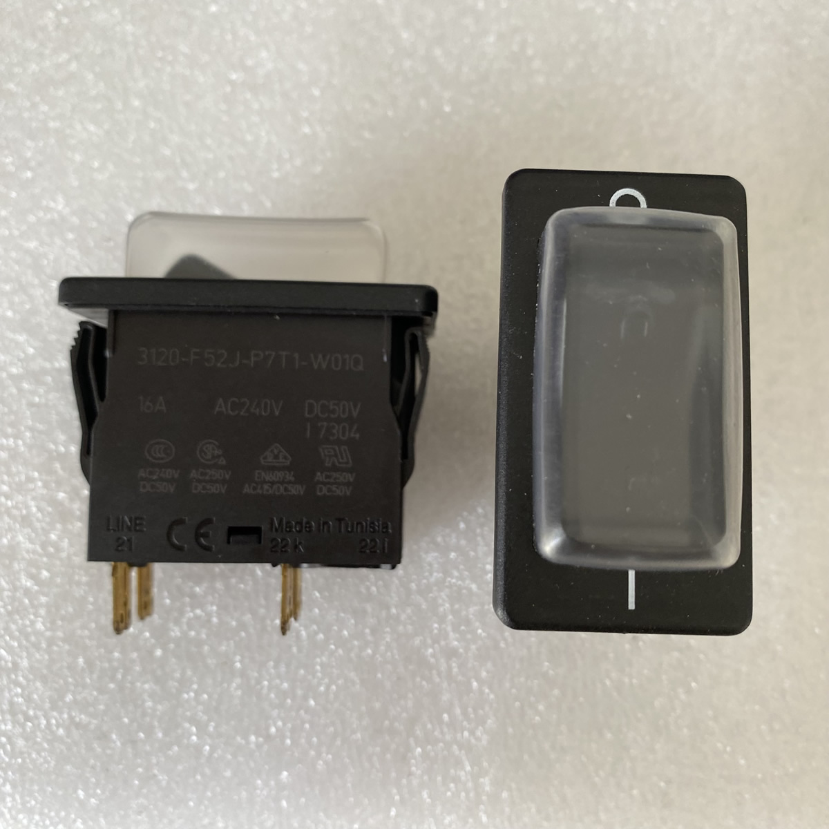 3120-F52J-P7T1-W01Q ETA 4pin switch 16A