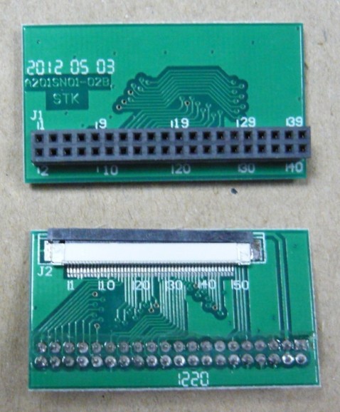 40P dupont connector to 50P FFC adapter board