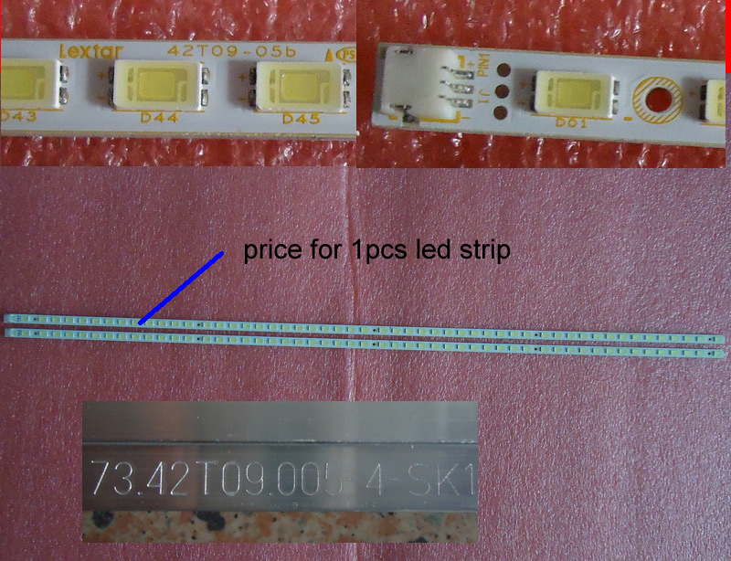 LG 42LE4500-CA T420HW07 V.5 73.42T09.004-4-SK1 73.42T09.005-4-SK1 42T09-05B Lextar led backlight strip