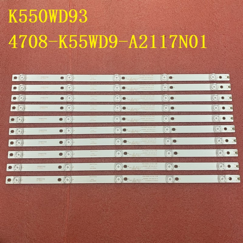 10pcs K550WD93 4708-K55WD9-A2117N01 DH-LM55-S200 10pcs 5LED(3V) 528mm
