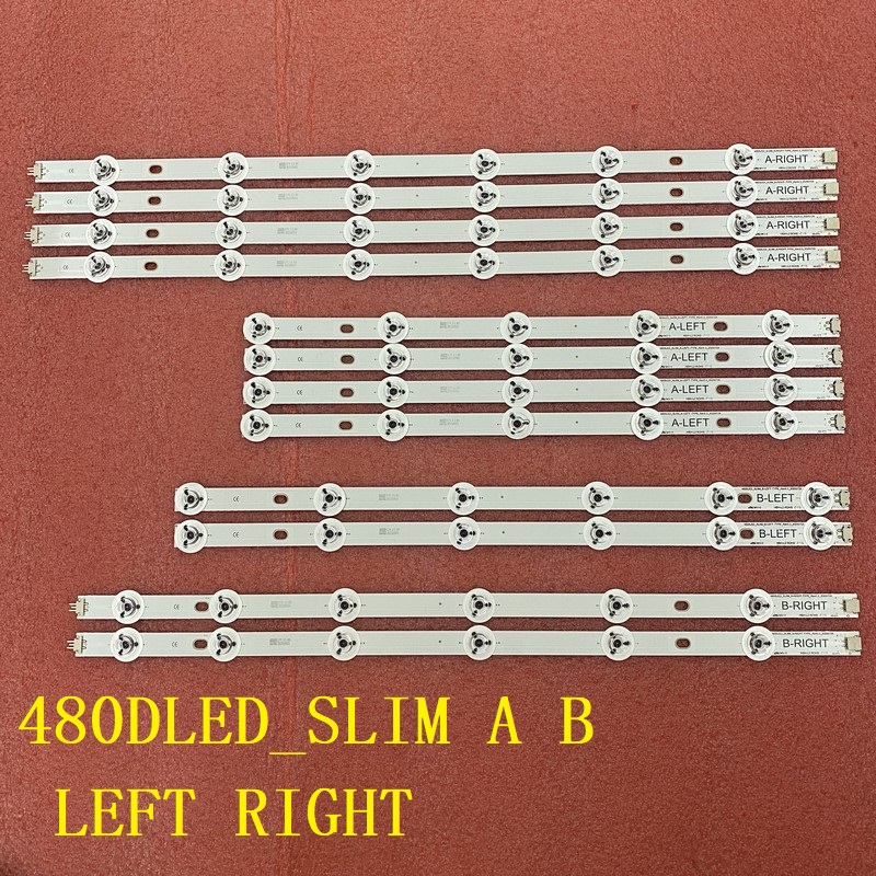 12pcs TX-48U7653 4800LED 480DLED-SLIM-A B-RIGHT-LEFT