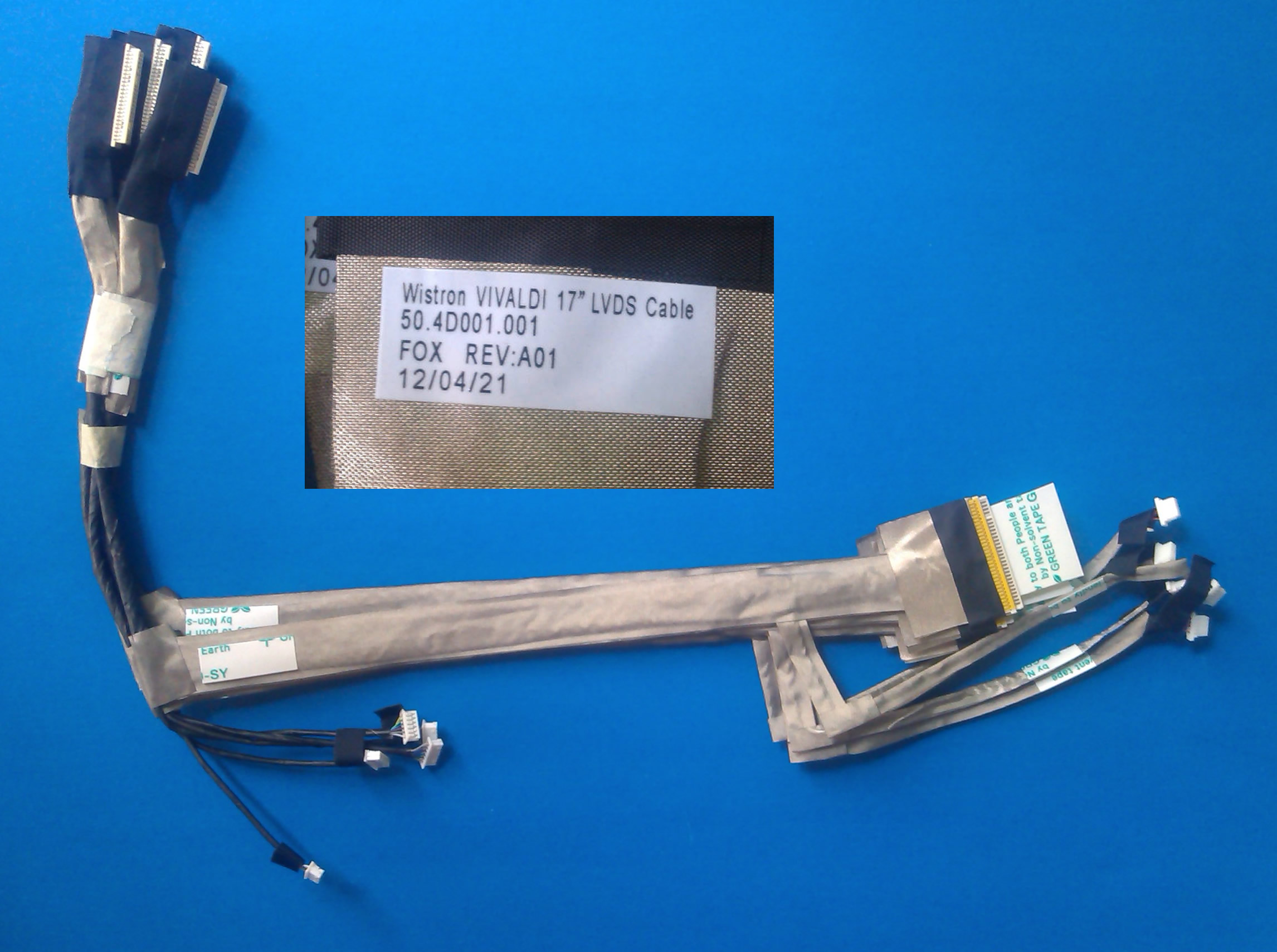 HP CQ70 G70 50.4D001.001  LCD CABLE